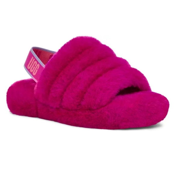 UGG | Shoes | Ugg Fluff Yeah Slides In Dragon Fruit | Poshmark